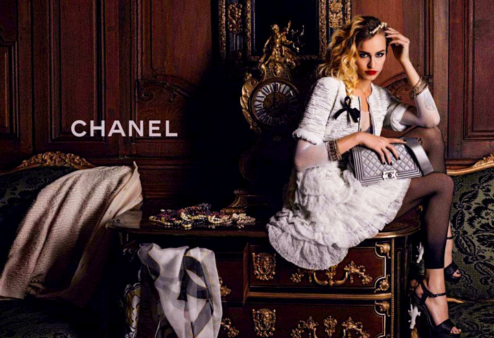 Chanel Brand Clothes With Name Symbol Logo White Design Fashion